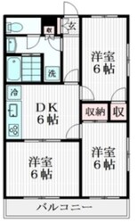 ヴィラ・アカンシェルの物件間取画像